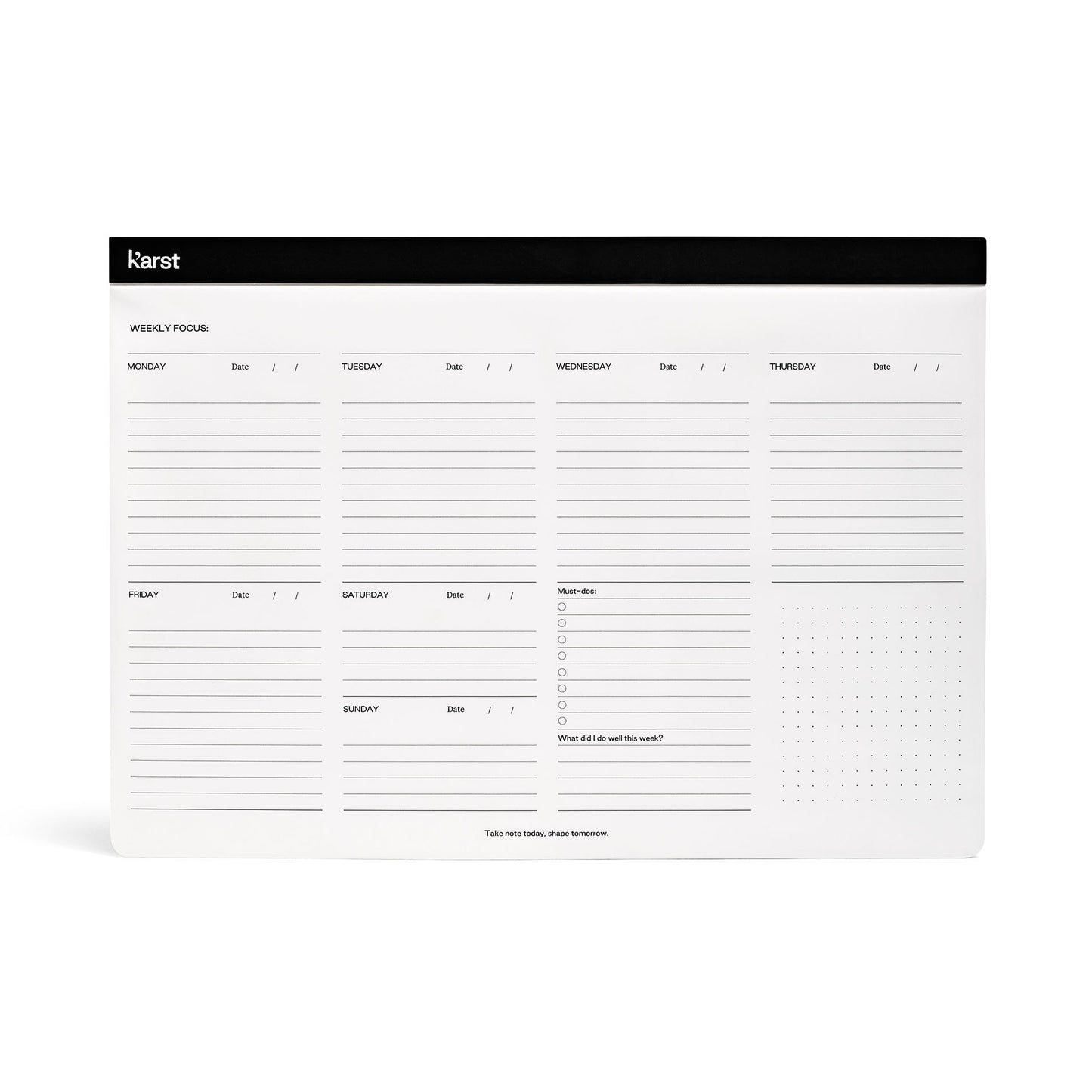 Karst - Stone Paper Collection - Weekly Desk Pad