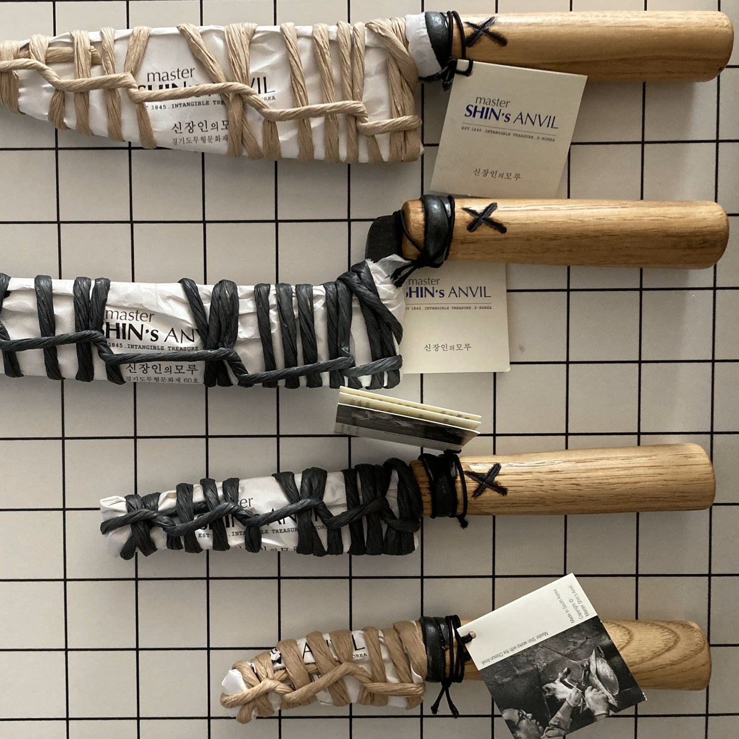 Hand-forged and hand-hammered kitchen knives from South Korea - packaged beautifully makind them an object of art as well as the most unique gift.