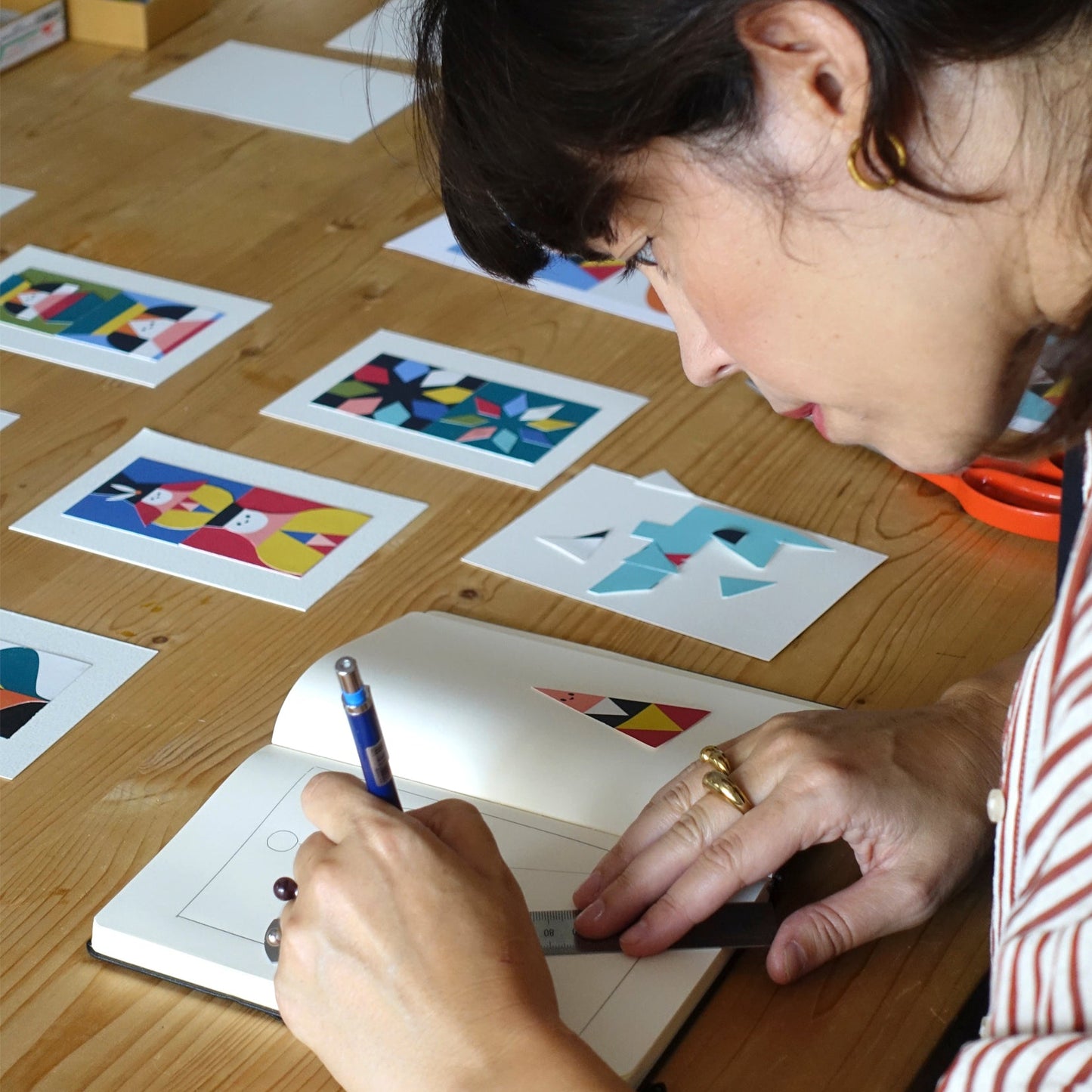 Judit Canela design for notabag - playful patterns - imagination - joy - warm colours - happiness