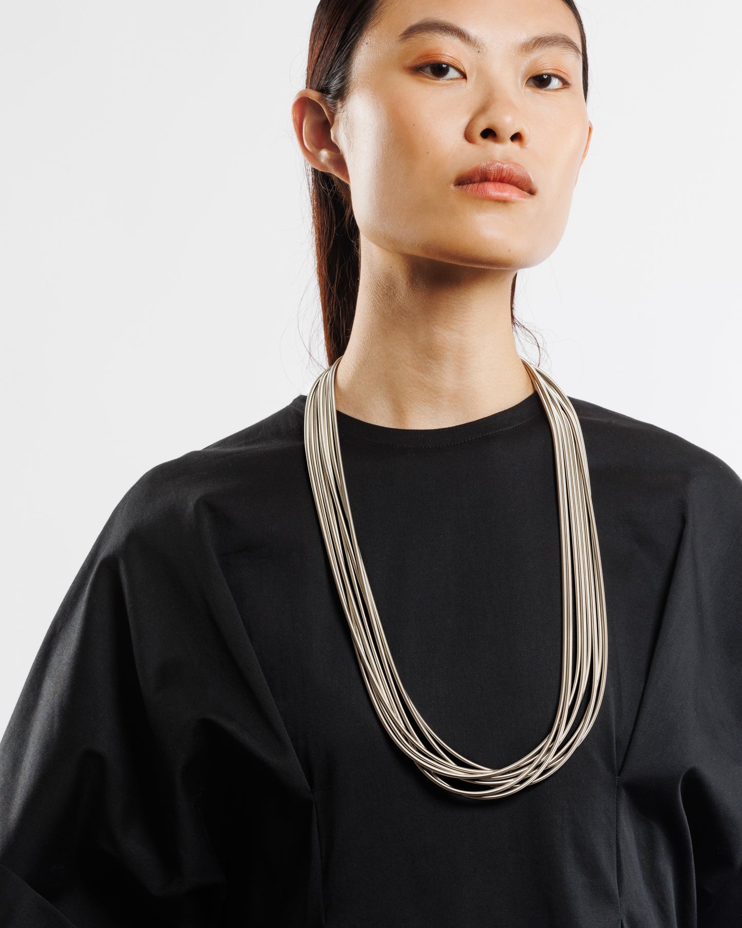 twist collier - la mollla - stainless steel timeless jewelry design by Tiziana Redavid