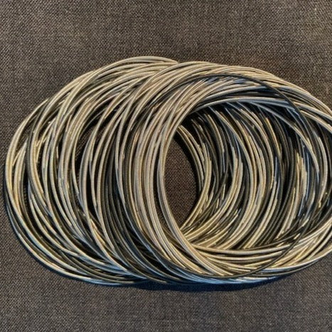 la mollla - sel & poivre - bracelet large, black