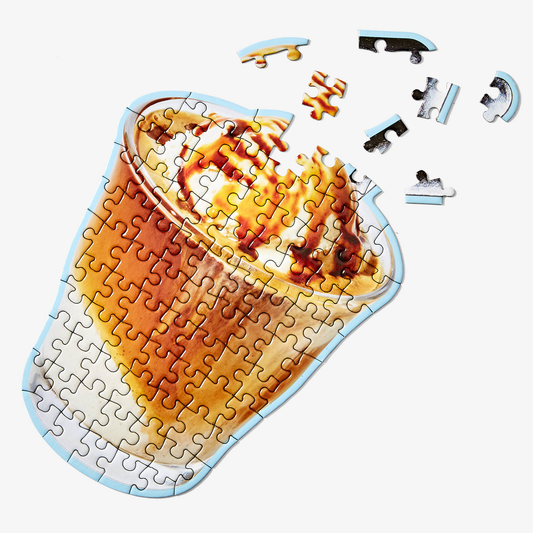 areaware food-shaped jigsaw puzzle affogato