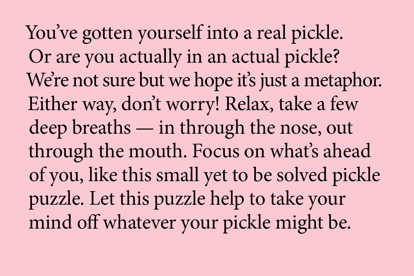 Areaware - Little Puzzle Thing - Pickles