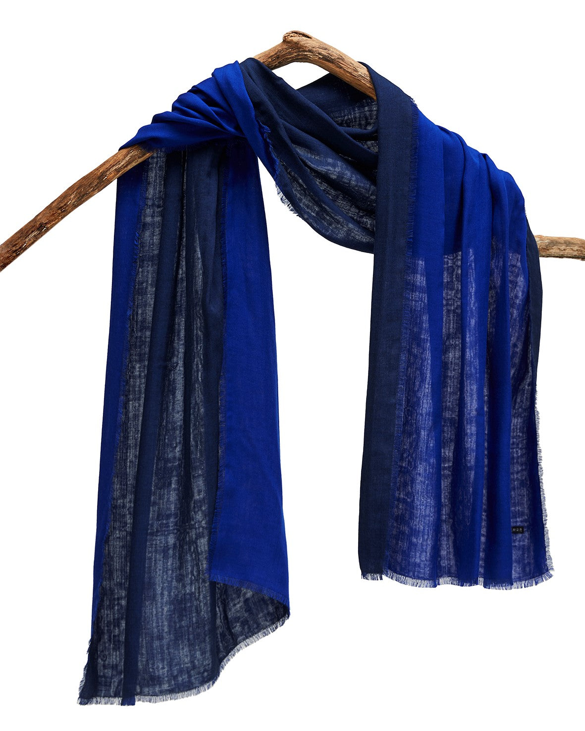 Marumasu - tencel scarve - blue & grey