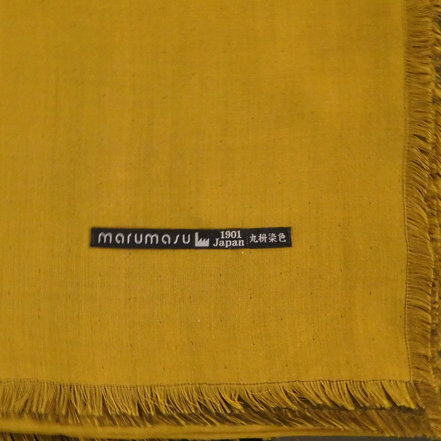 marumasu - tencel scarves - yellow & olive