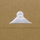 Yamazakura - Cashico - Prägekarte mit Silberfoliendruck - Mt. Fuji