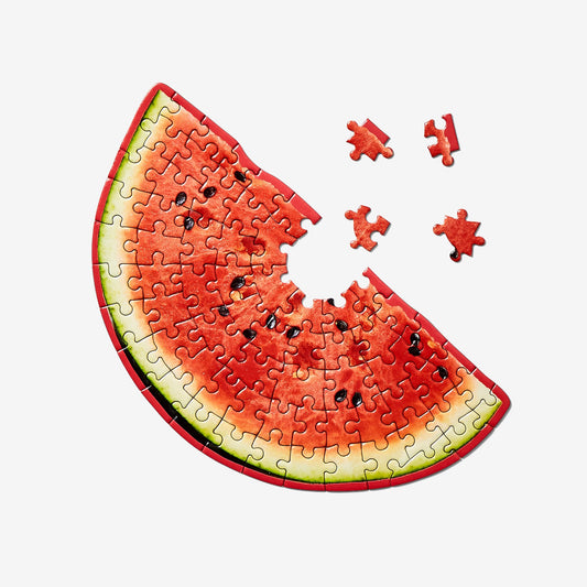 miniature food-shaped jigsaw puzzle - watermelon