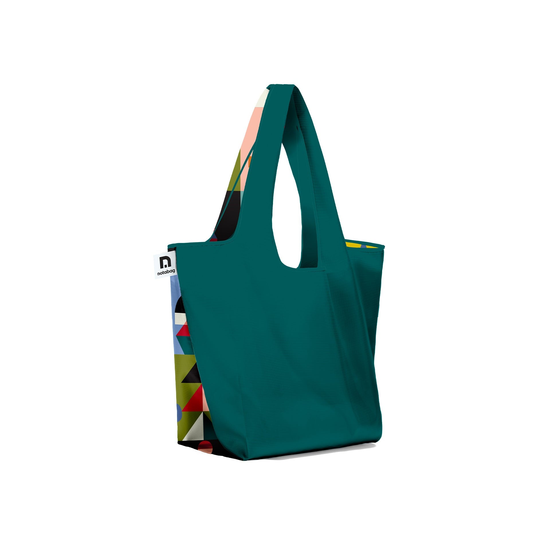Two colour shopping tote - foldable - sturdy - spacious - easy to use - everyday and everywhere - from notabag