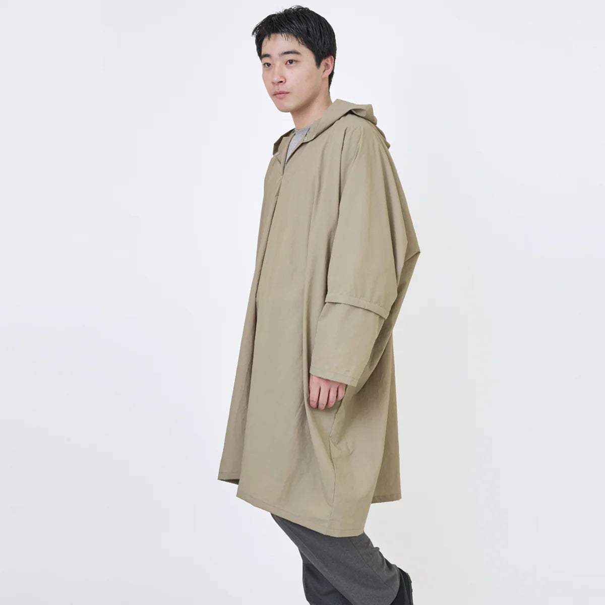 Mate Mono - poncho de pluie ultra léger et déperlant - beige