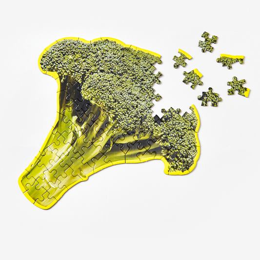 areaware - miniature jigsaw puzzle - broccoli
