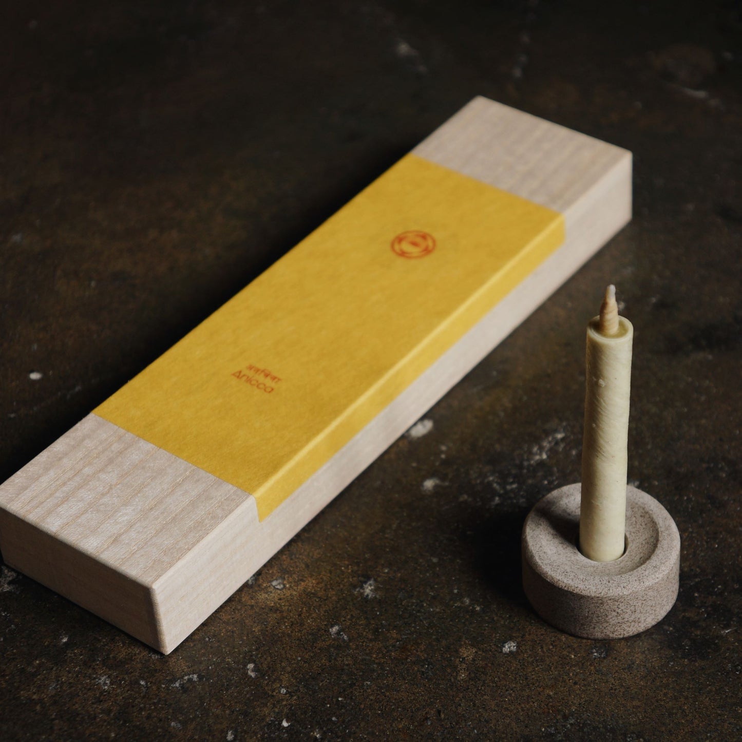 Haze - Set de quatre bougies japonaises traditionnelles - boîte en bois cadeau - Buddhist Tranquility