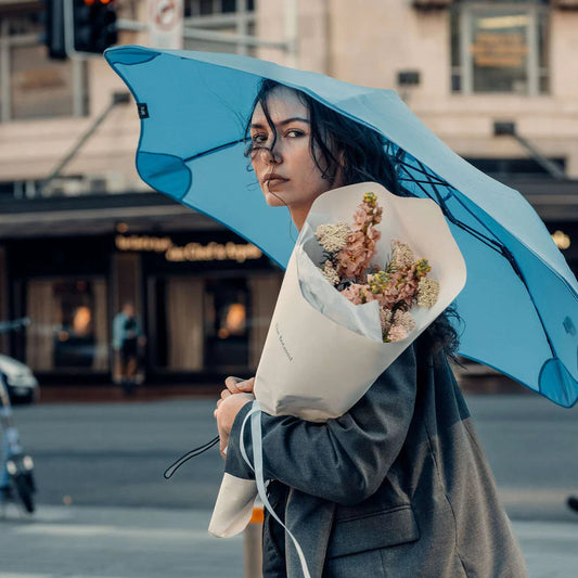 The World's Best Umbrella - BLUNT Metro - collapsible, built to last, repair not replace, aerodynamic and wind tunnel tested. Made with forever in mind.