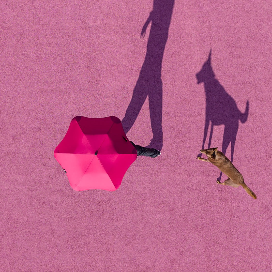 foldable umbrella - hibiskus pink - made to last forever - repairable