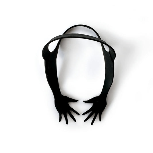 Fun rubber bands made of used bicycle tubes - shaped to look like hands - an upcycling product socially made in Switzerland - 