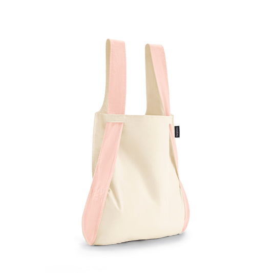 Notabag original raw rose foldable bag and backpack