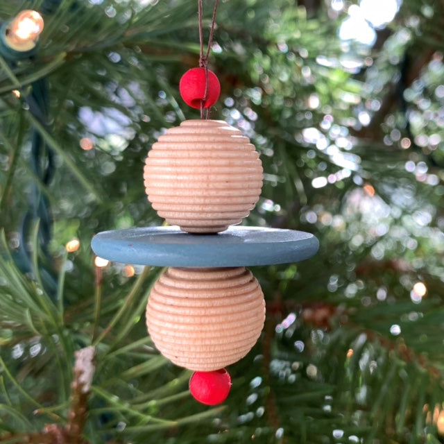 christmas tree ornament - Bauhaus - handmade