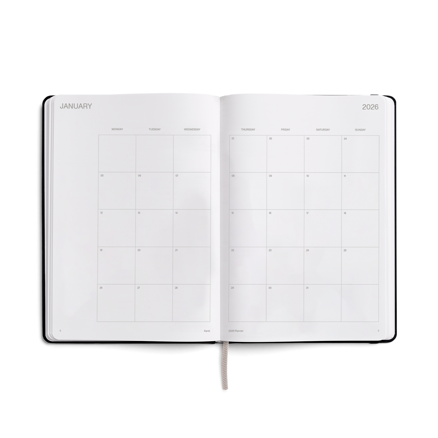 Karst - Steinpapier - 2026 Tagesplaner Set à 2 Bänden