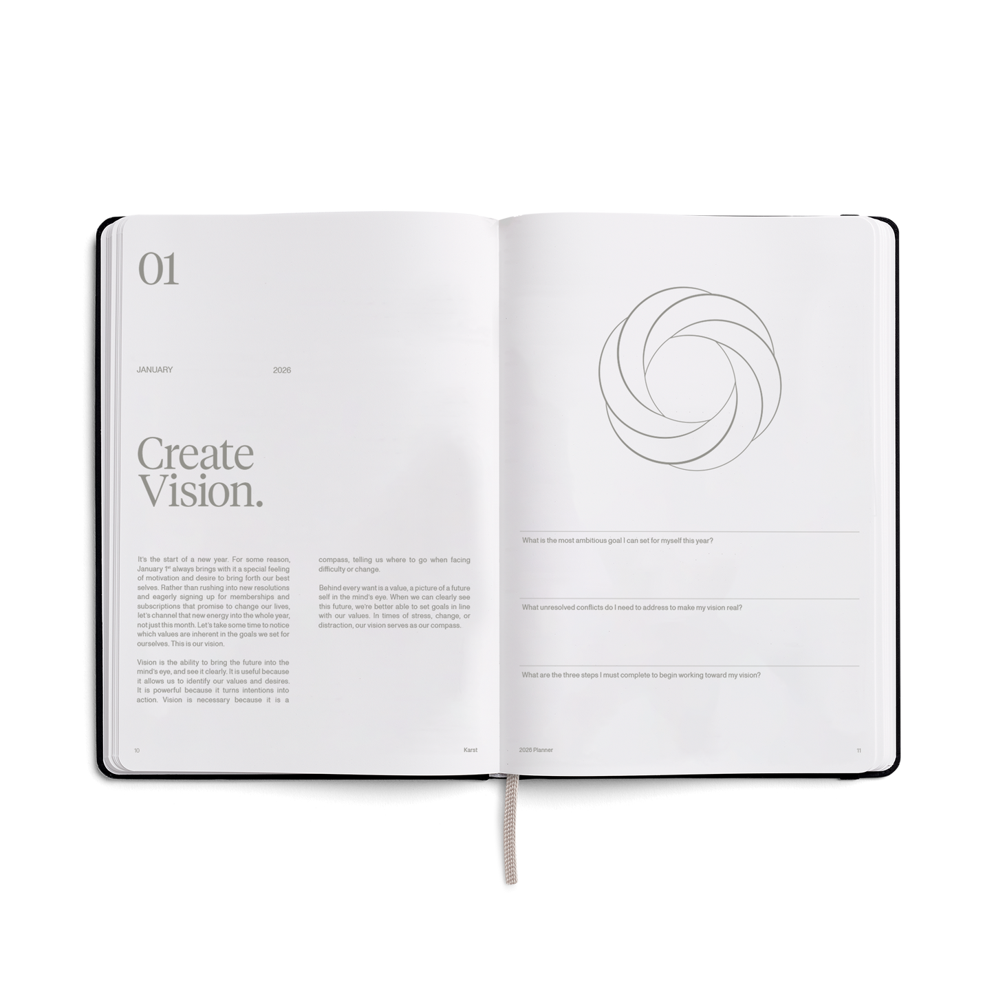 Karst - Steinpapier - 2026 Tagesplaner Set à 2 Bänden