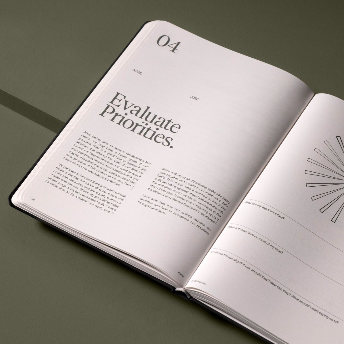 Karst - Steinpapier - 2026 Tagesplaner Set à 2 Bänden