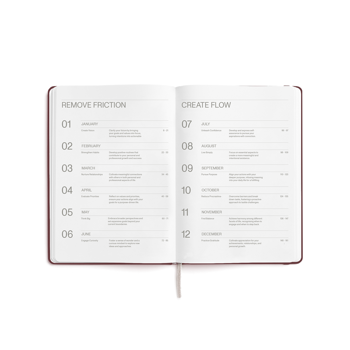 Karst - Stone Paper Collection - 2027 Weekly Planner - burgundy