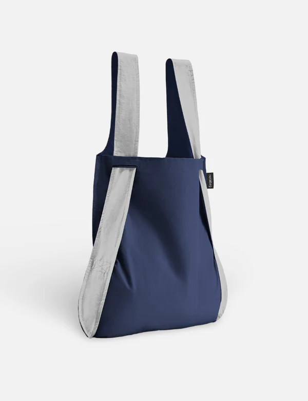 Notabag - Faltbare Rucksacktasche - Reflektierende Kollektion - navy