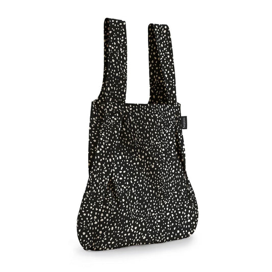 Notabag - Handtasche &amp; Rucksack - schwarz gesprenkelt