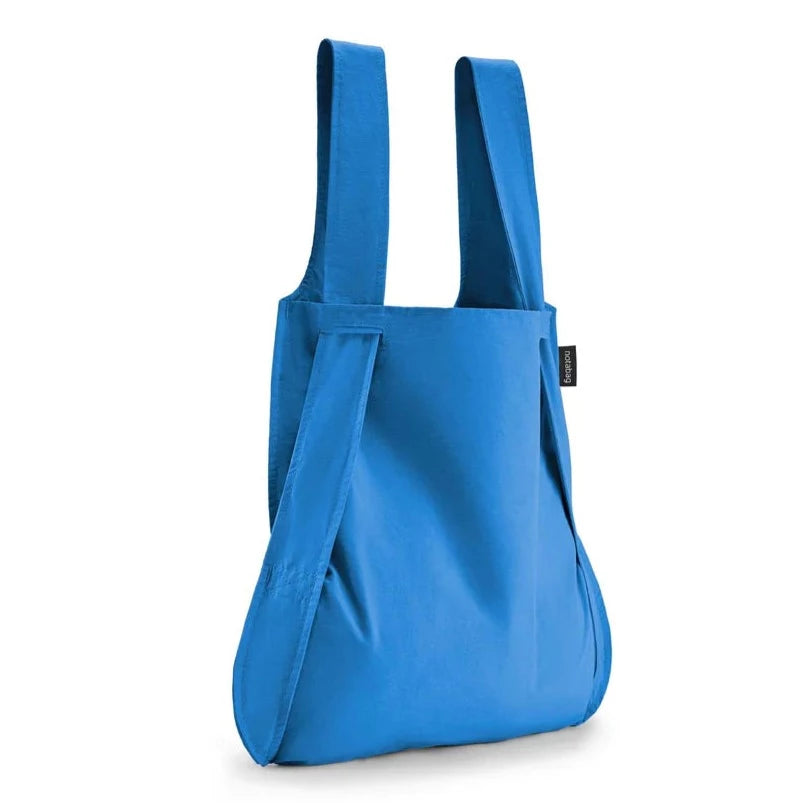 Notabag foldable bag and backpack blue