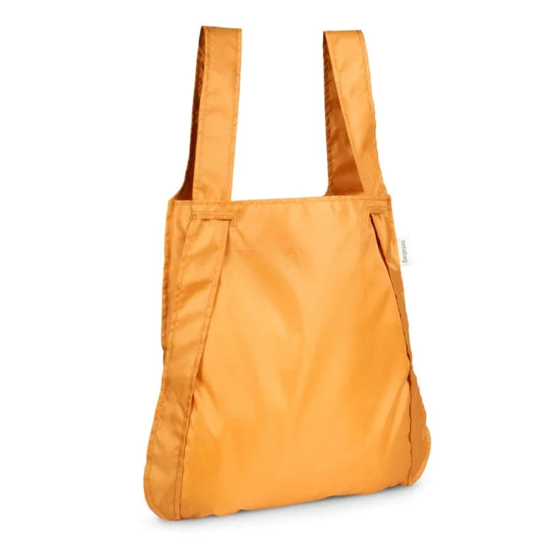 Notabag recycled handbag/backpack mustard, made of recycled material