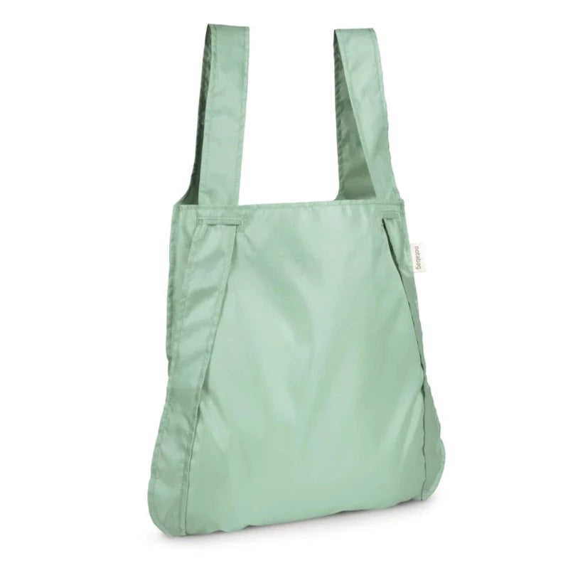 Notabag recycled foldable handbag/backpack sage