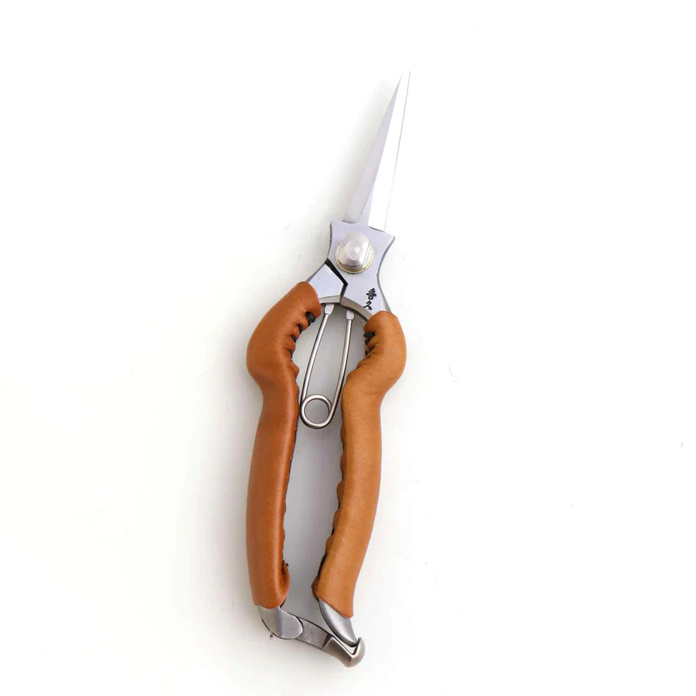 Toyama Hamono - multifunctional pruning shears w/leather handle