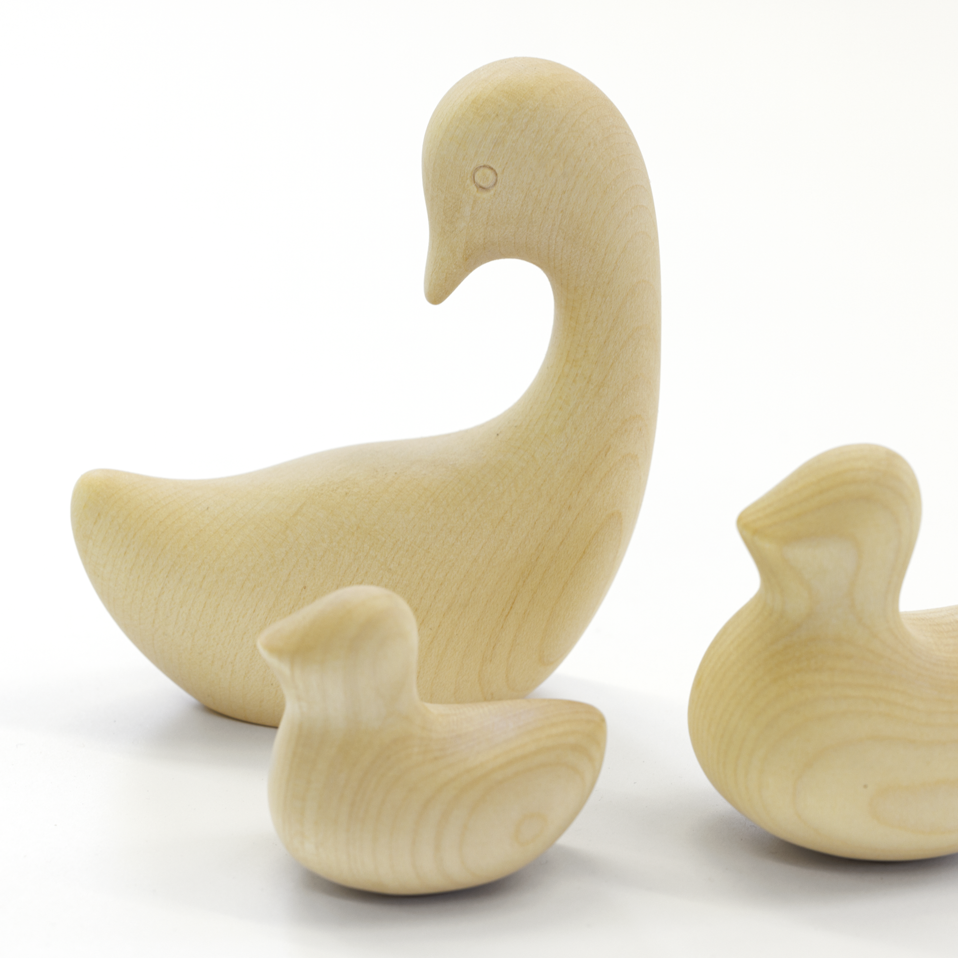 wooden animals - designed by Swiss artist Antonio Vitali - goose - ducks