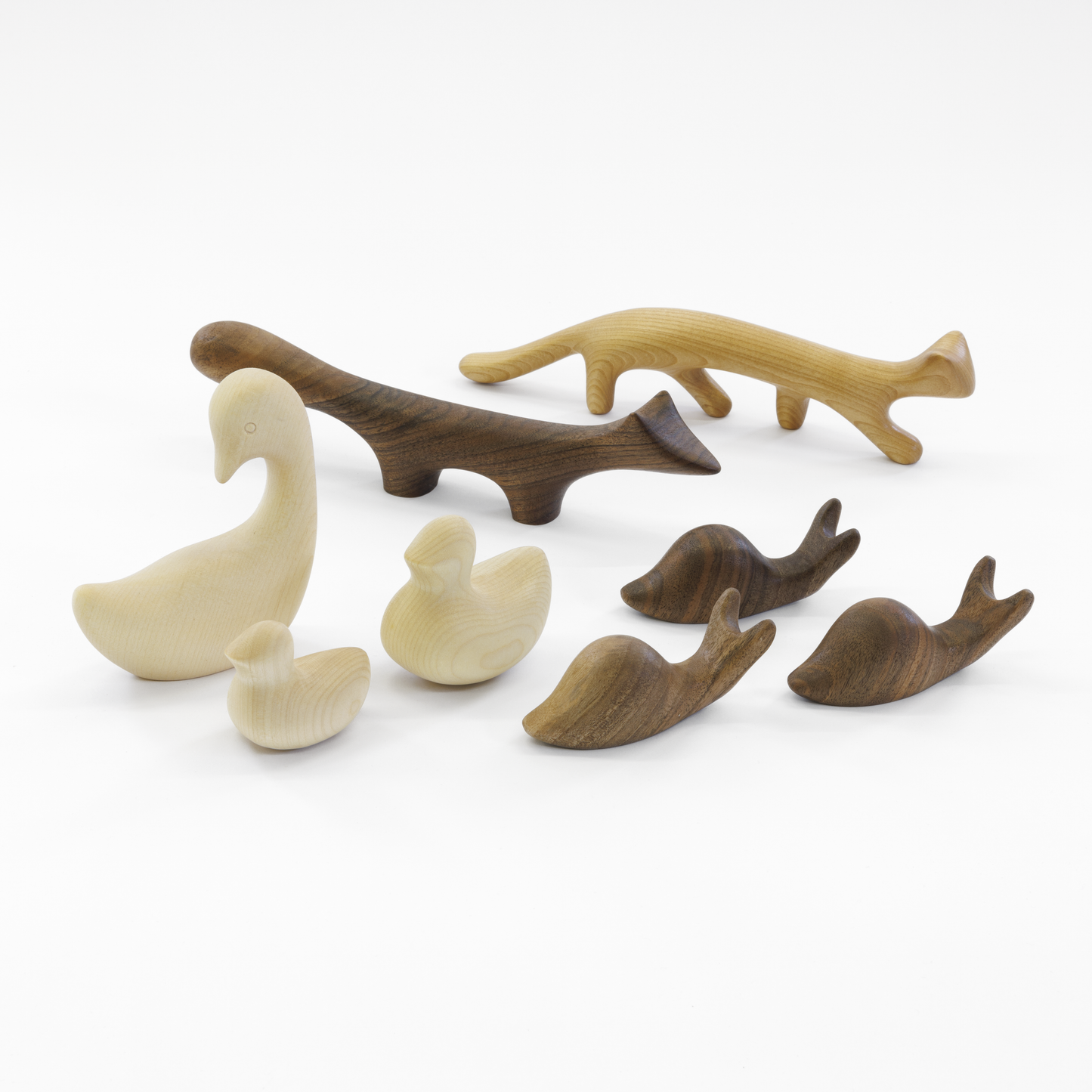 handcrafted wooden animals - designed by Antonio Vitali - Swiss designer