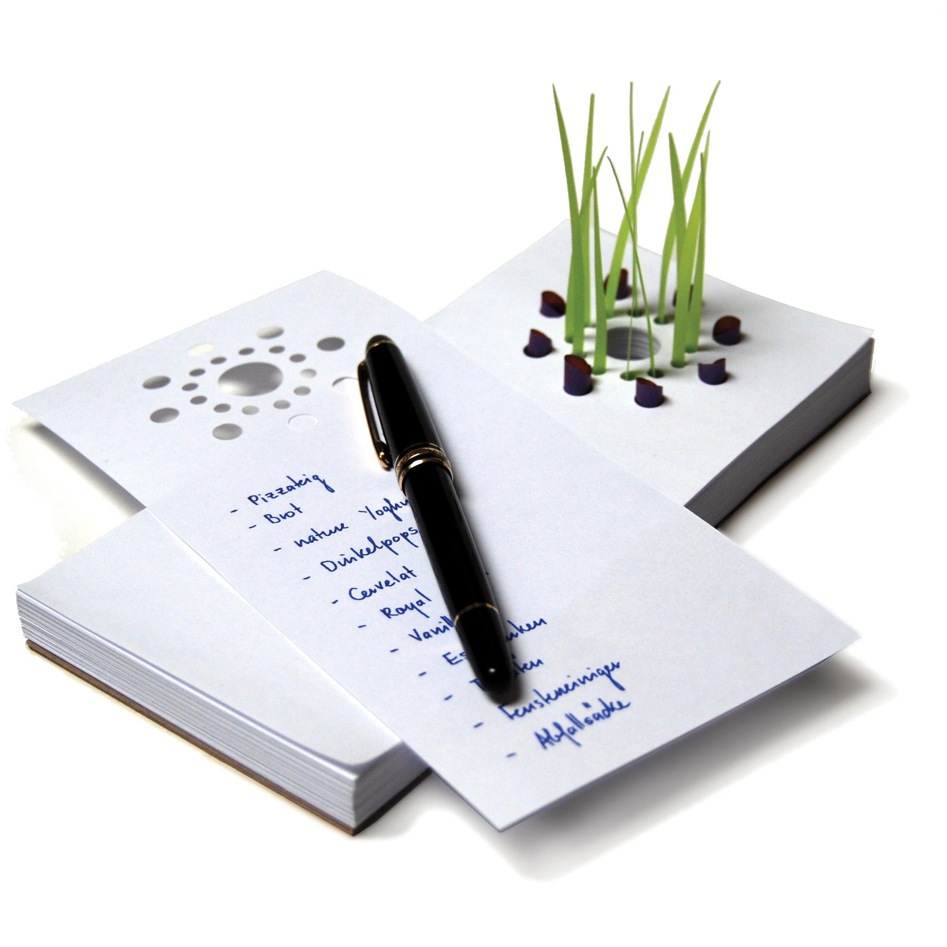 Notepad with beautiful garden detail - great for to do list, task pad, shopping list, quick notes & reminders - socailly made in Switzerland