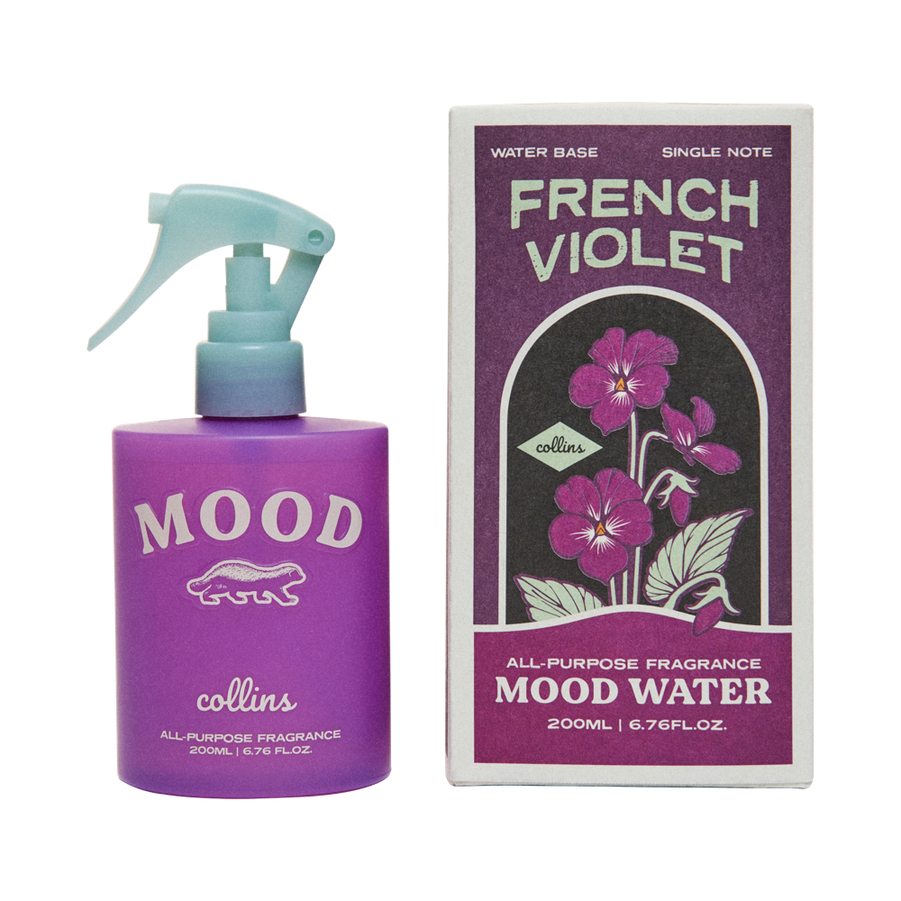 collins - mood water - all purpose fragrance - french violet