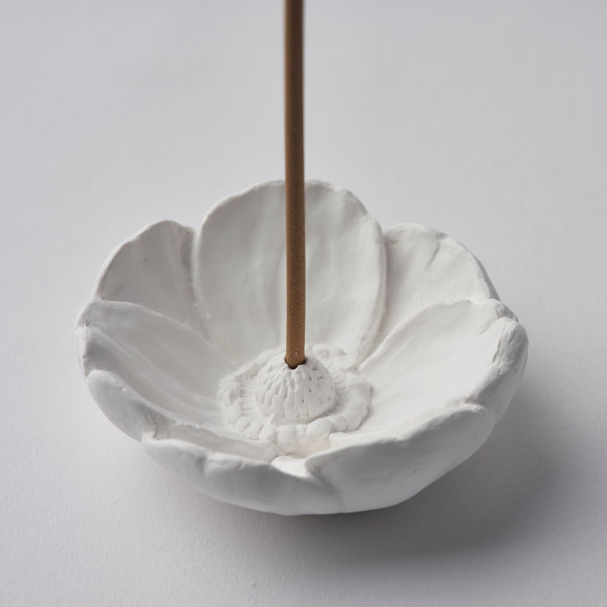 incense holder and aroma ornament - handcrafted of plaster by ballon of library design Tokyo Japan