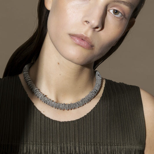 la mollla - no 1 - collier large, acier