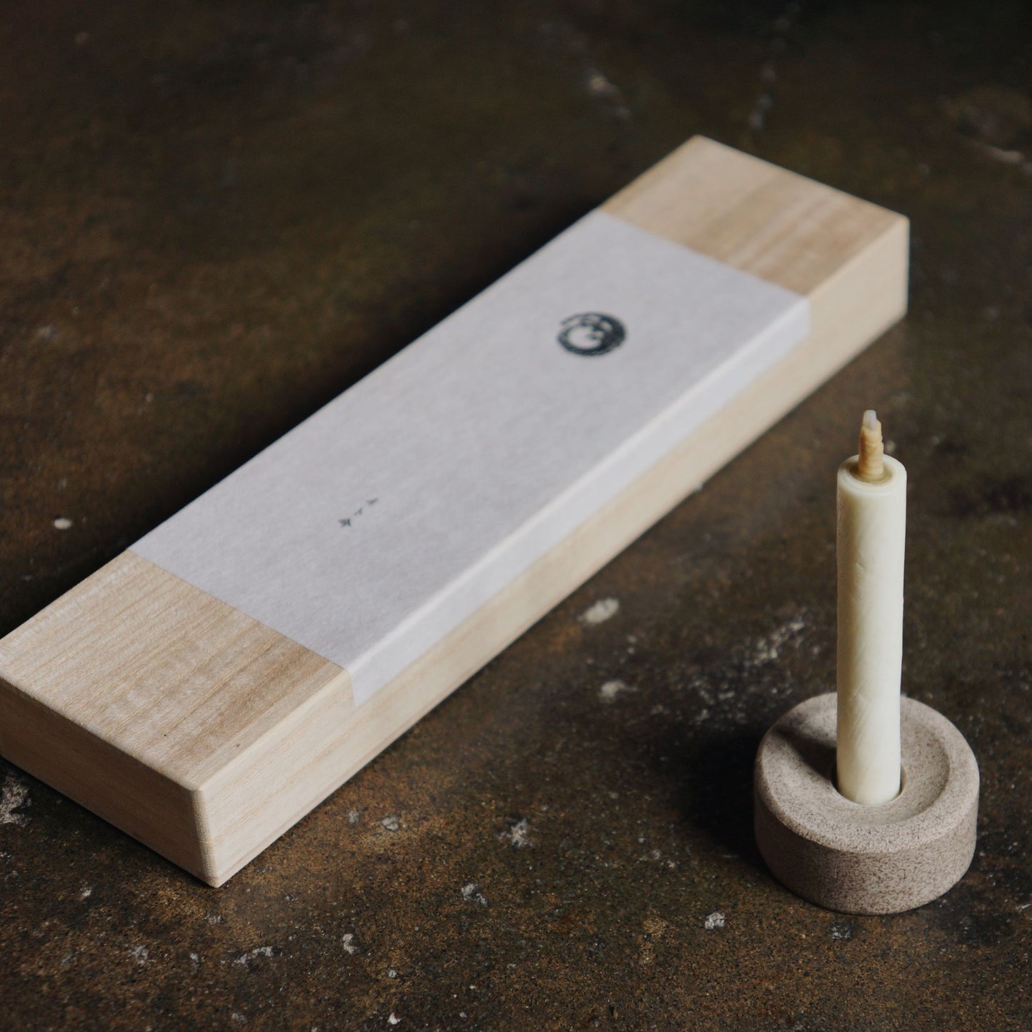 Haze - Set de quatre bougies japonaises traditionnelles - boîte en bois cadeau - Shinto Purification