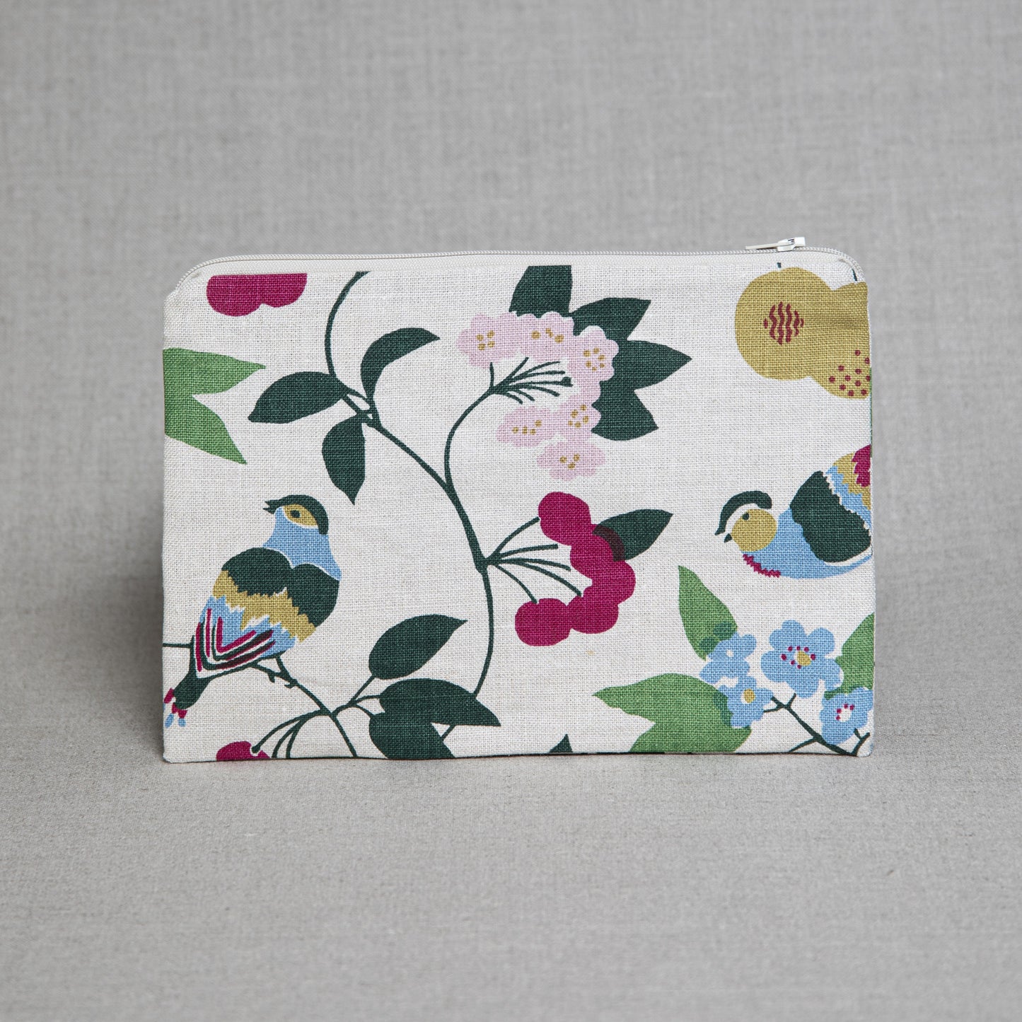 GudmeLeth - Small linen bag - Birds & Cherry