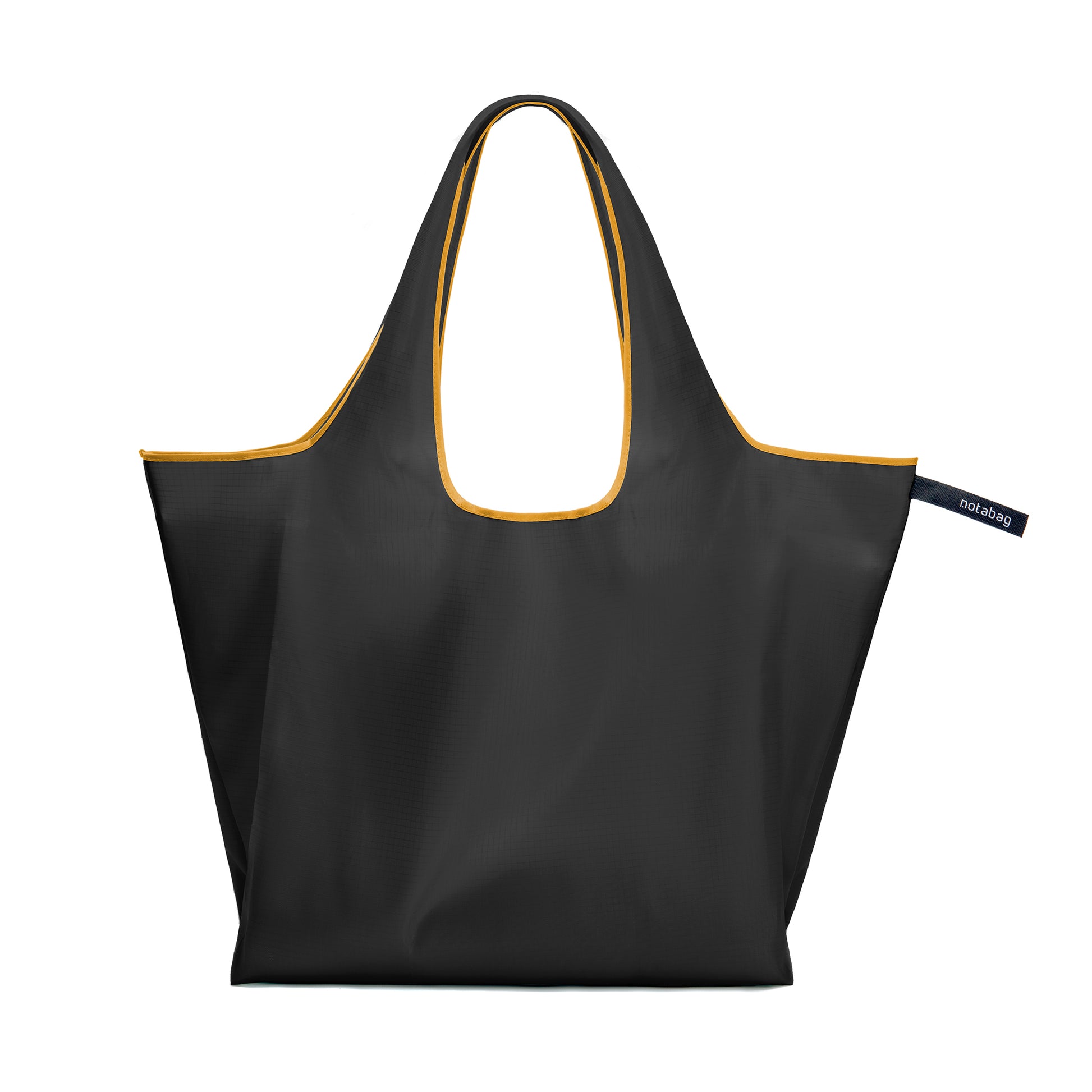 Notabag foldable & reusable recycled tote bag black