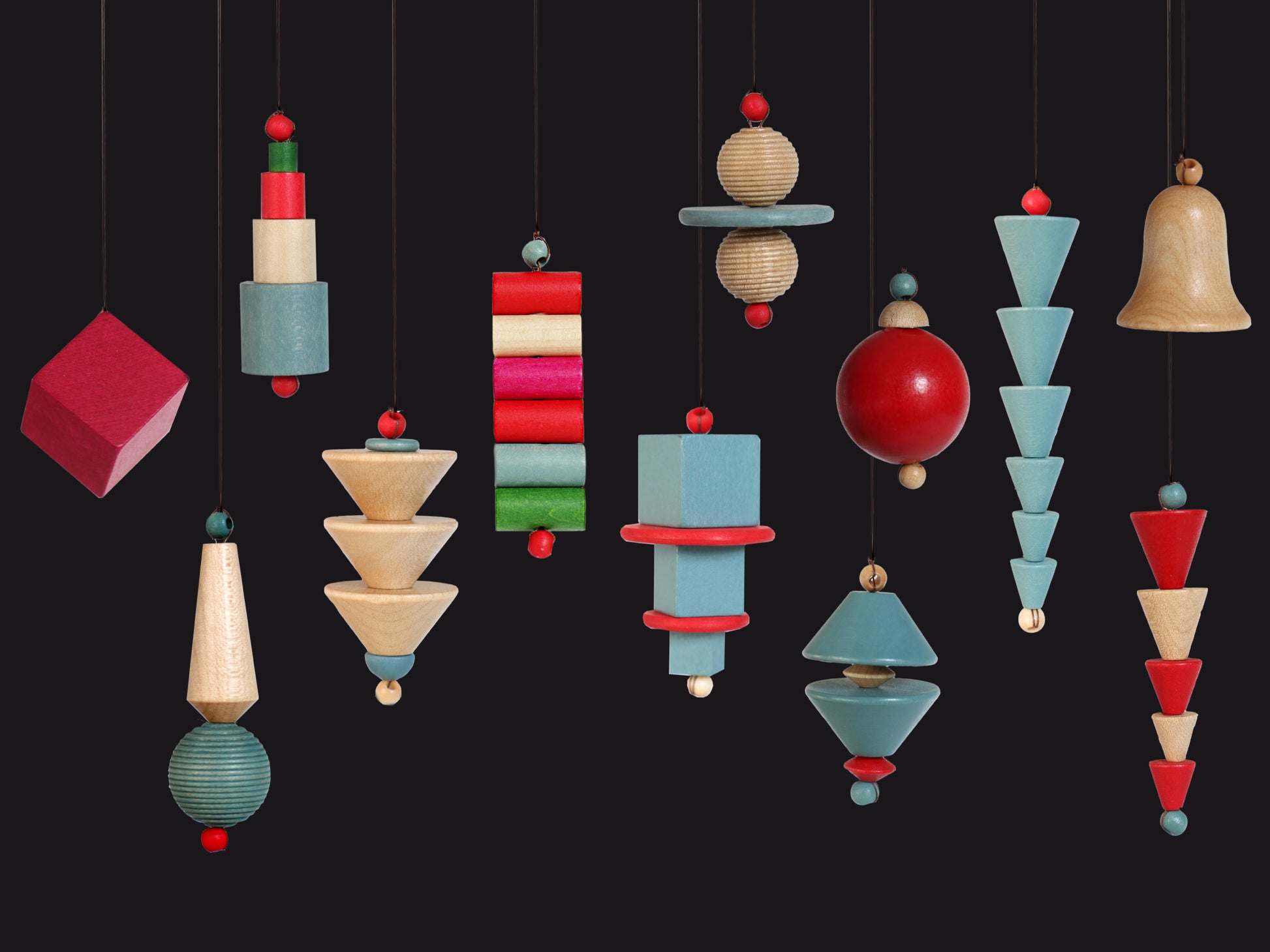 Bauhaus Christmas Ornaments