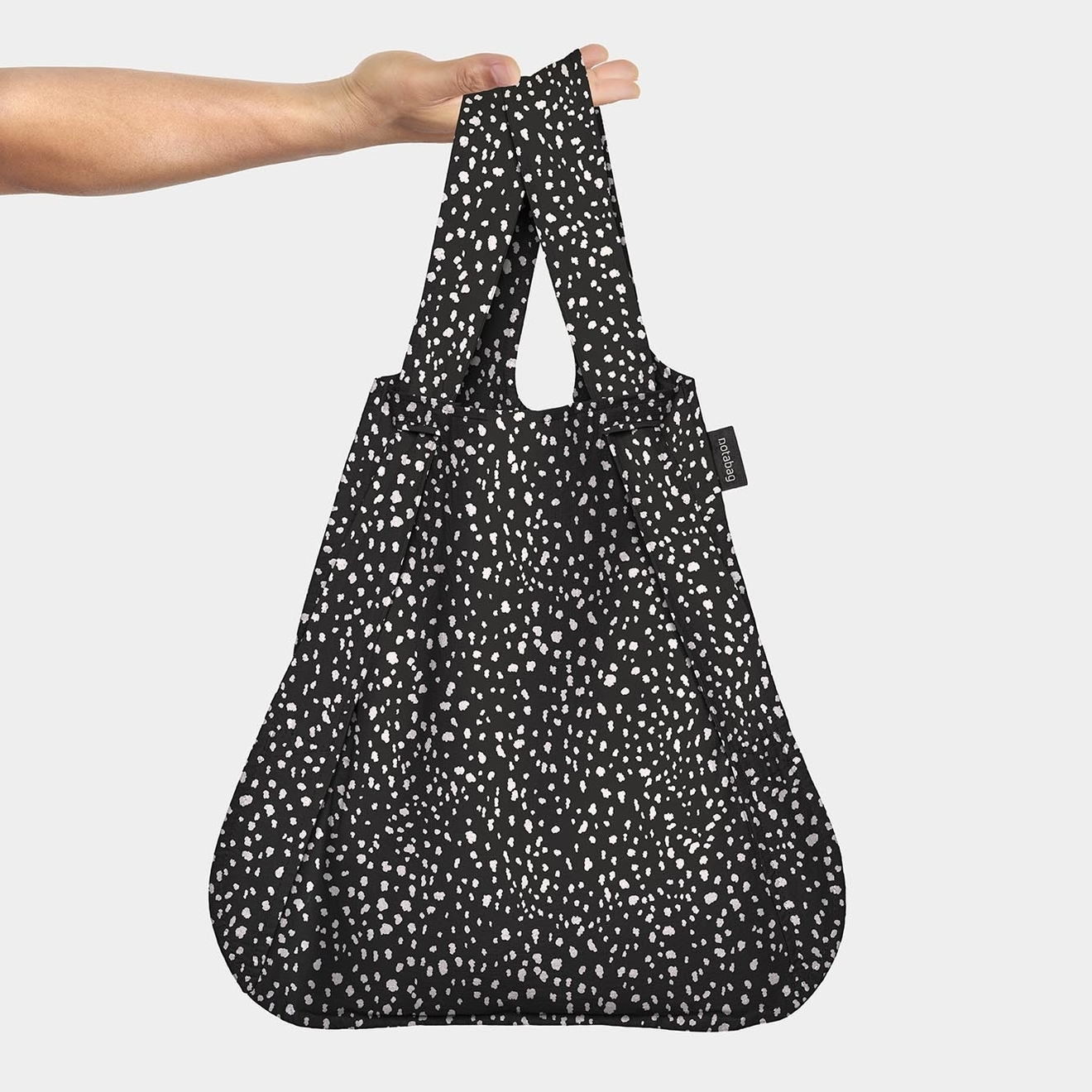 Notabag - Handtasche &amp; Rucksack - schwarz gesprenkelt