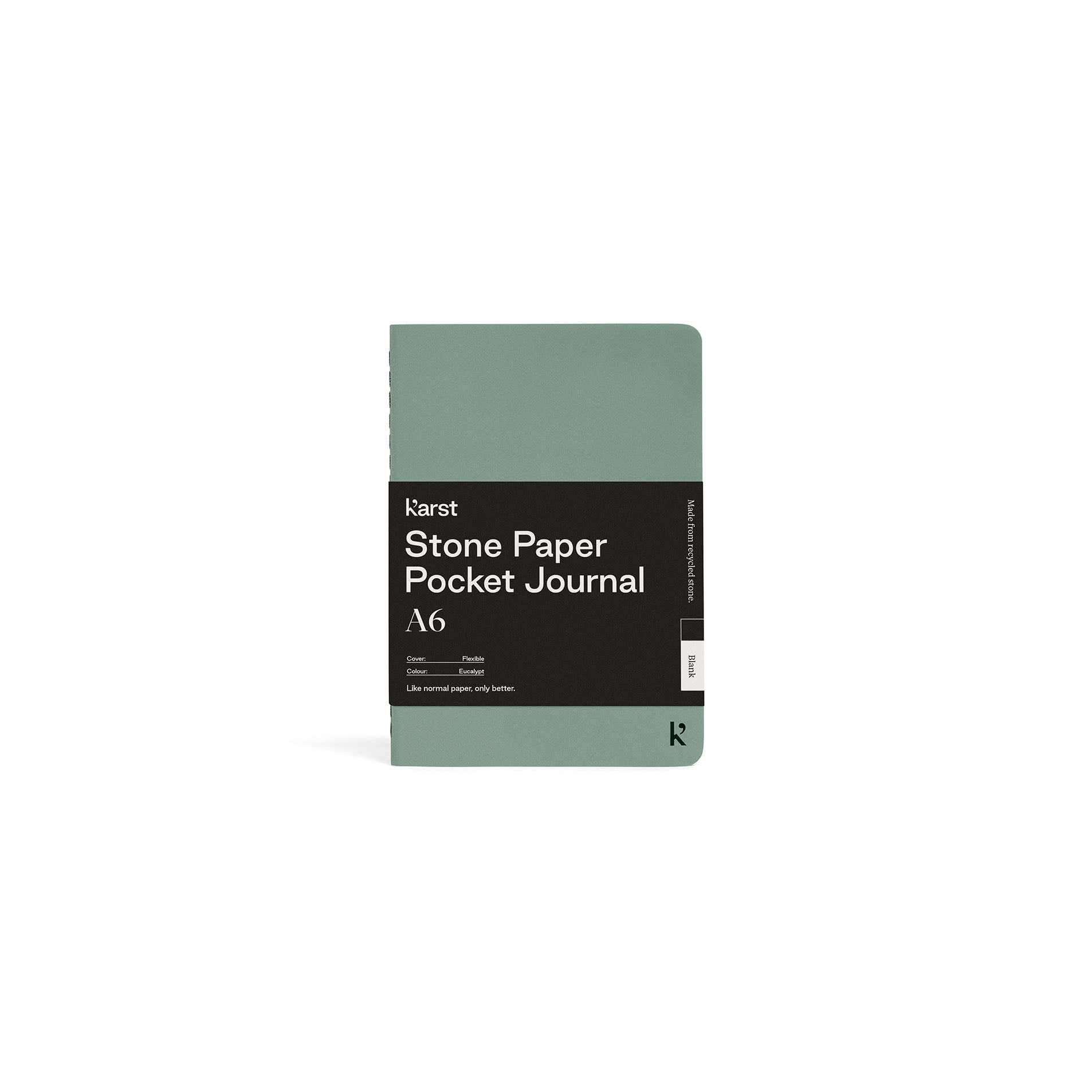 A6 stone paper pocket journals eucalyptus