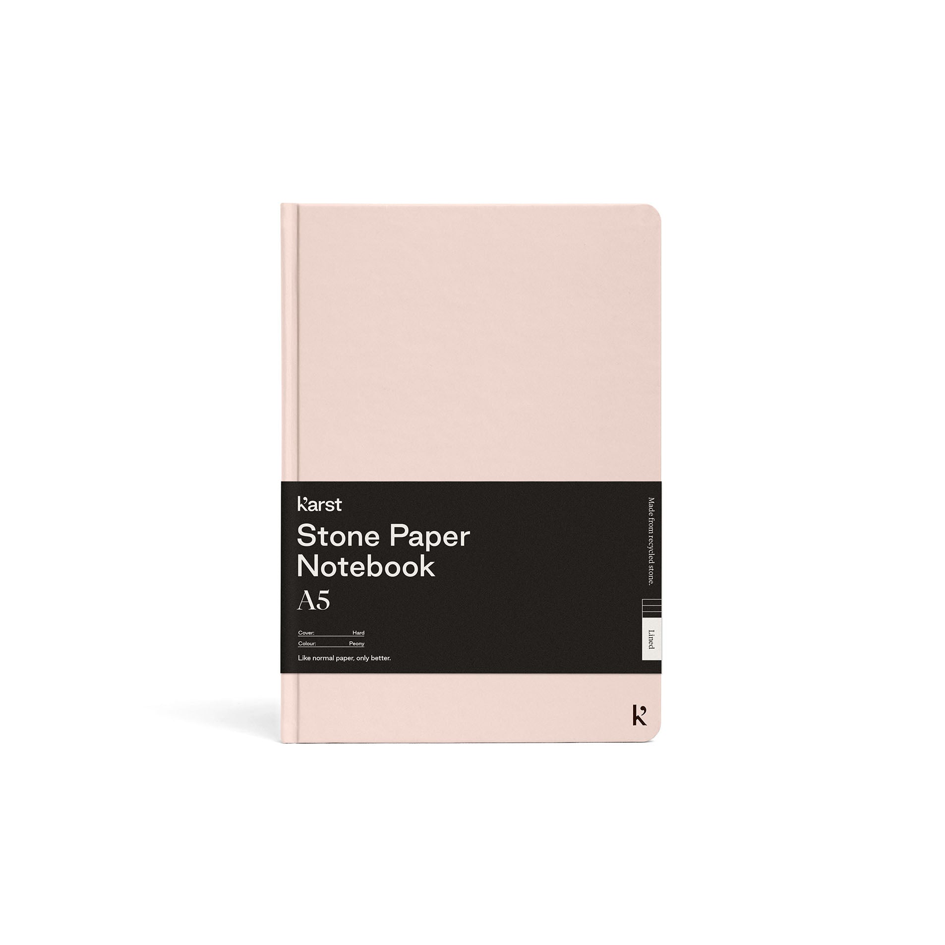 karst stone paper A5 hardcover notebook peony