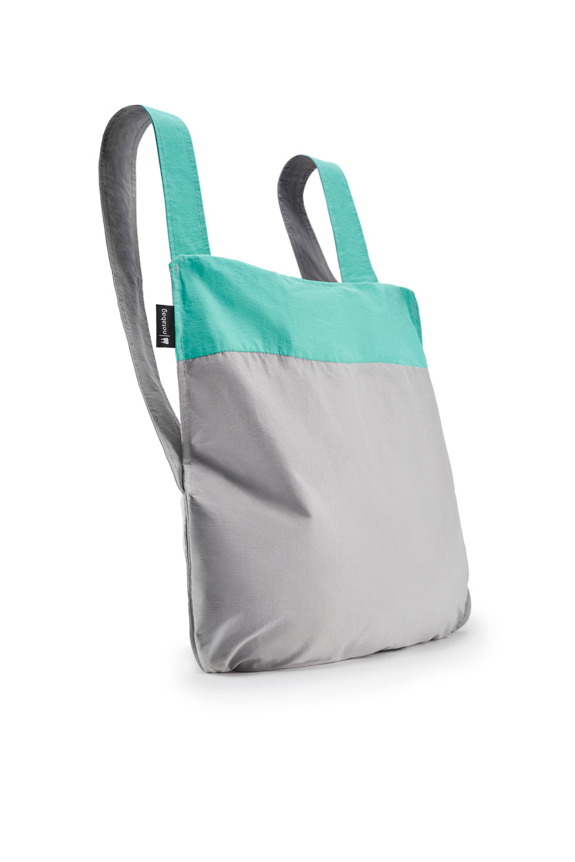 Notabag - Backpack & Handbag - mint & grey
