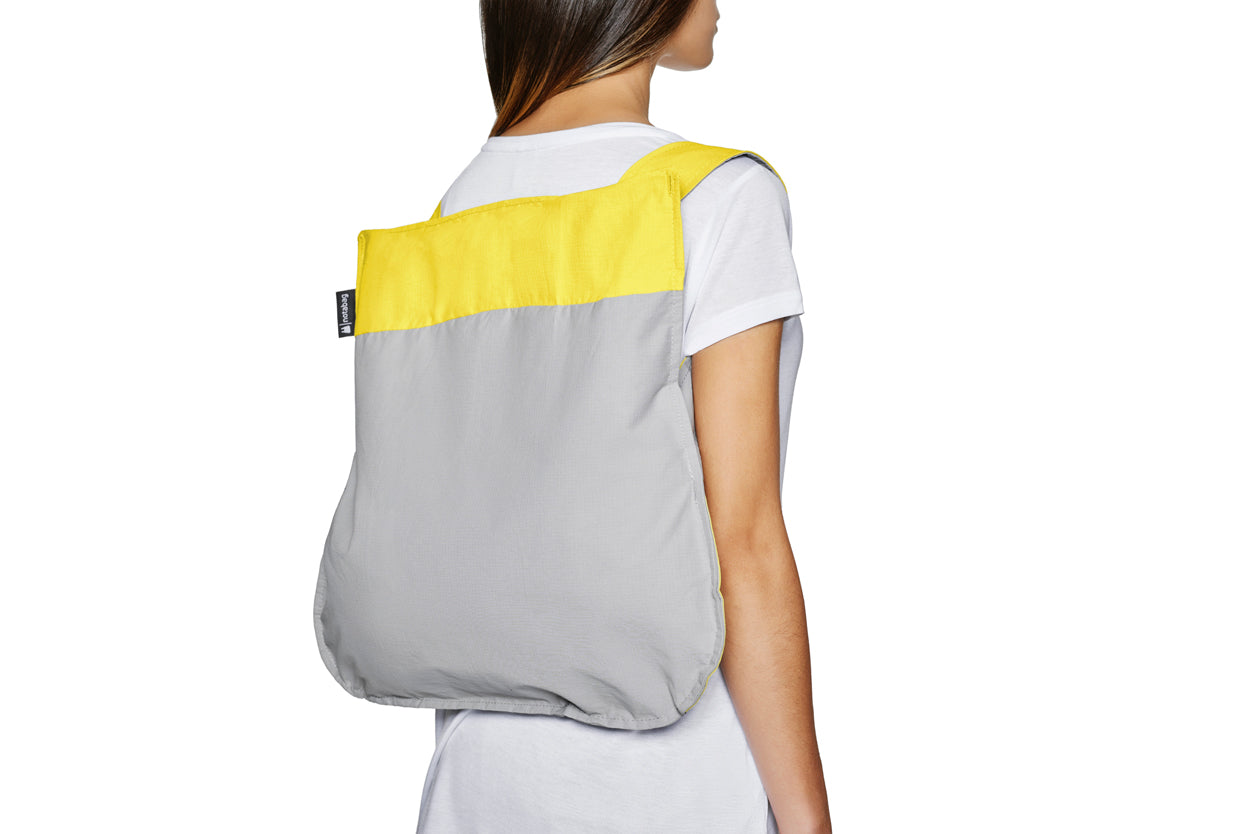 Notabag - Backpack & Handbag - yellow & grey