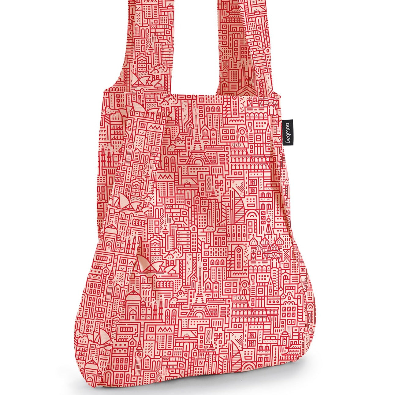 Notabag - Backpack & Handbag - Special Edition - Hello World - red rose