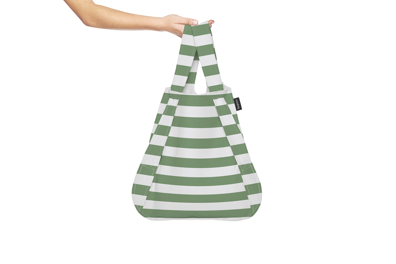 Notabag - Backpack & Handbag - Stripes - olive