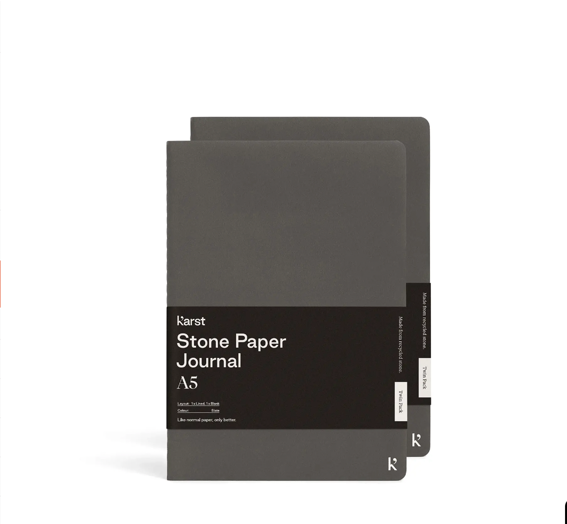 Stone Paper  A5 Softcover Journal glacier