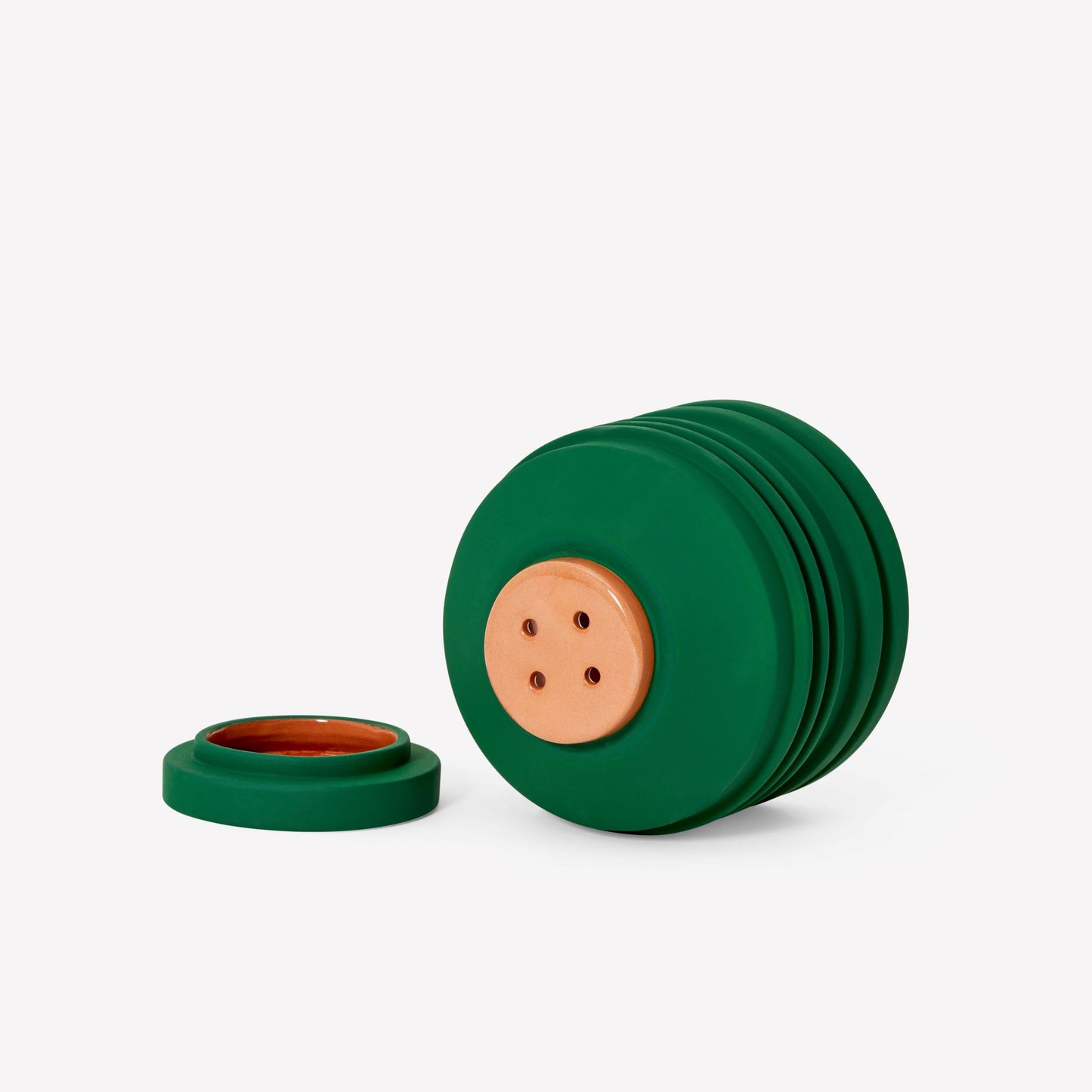Areaware - Strata Terracotta Topf - grün