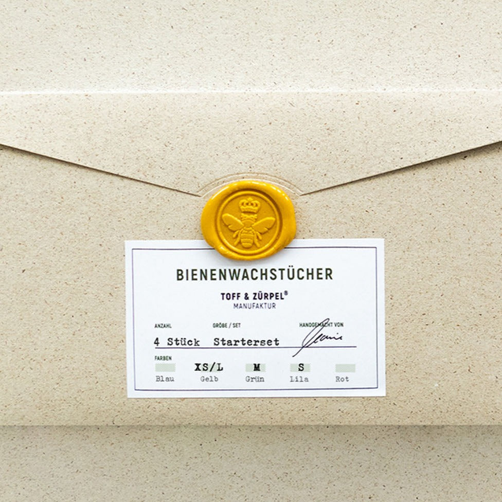 Toff &amp; Zürpel Manufaktur - Enveloppe de cire d'abeille - Extra large